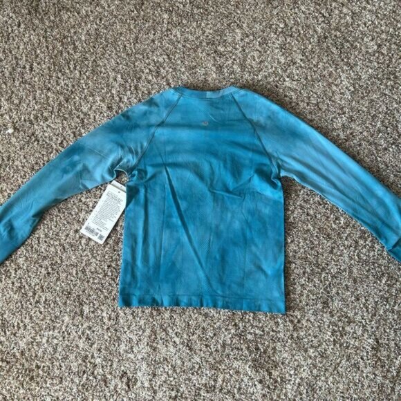 NWT Swiftly Tech Long-Sleeve Shirt 2.0 *Race Length Marble Dye/Marlin Sz 6 - Picture 5 of 5